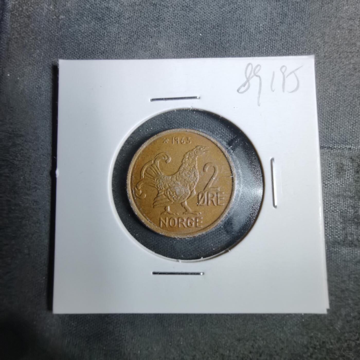 沼泽如烟--第889场 挪威1963年2欧尔