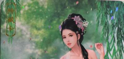 C先生卡牌 第15期 元集纪·刷子签·罐儿签·毒瘤签(持续收拍品中...) - 【彩闪】卡将文创《绝代芳华》西施  艺术卡