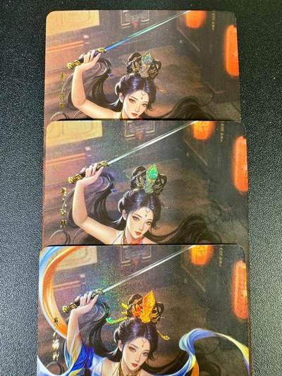 NO.14 好又多金牌大场，双11狂欢！每周一站式配齐，方便凑单！（周6晚8点截拍，卖家送拍0抽成！） - 死月卡牌特藏 月华录虞姬三渐变 折光彩闪 3张