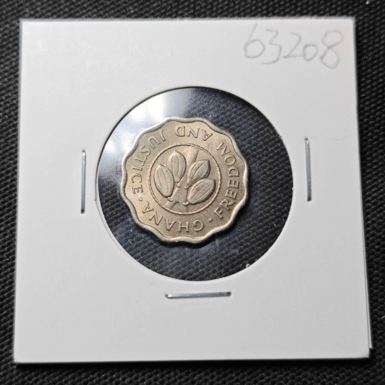 KK钱币收藏小铺  第363场  2月预留时间 周末发货  1967加纳2.5比塞瓦 好品