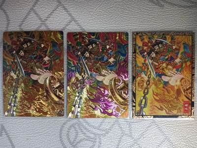 花开卡拍第46期（11月9号周日截拍，品控勿拍!!!拍品不寄存，运费5元，自制卡难免瑕疵，可能存在轻微撞角爆边等出厂瑕疵，品控介意勿拍！） - 奇点 天下归心 多吉 哪吒 （原画+异画+双折）