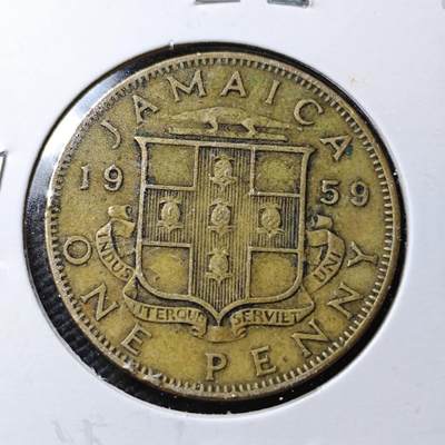 KK钱币收藏小铺  第363场  2月预留时间 周末发货 -  英属牙买加1便士铜币