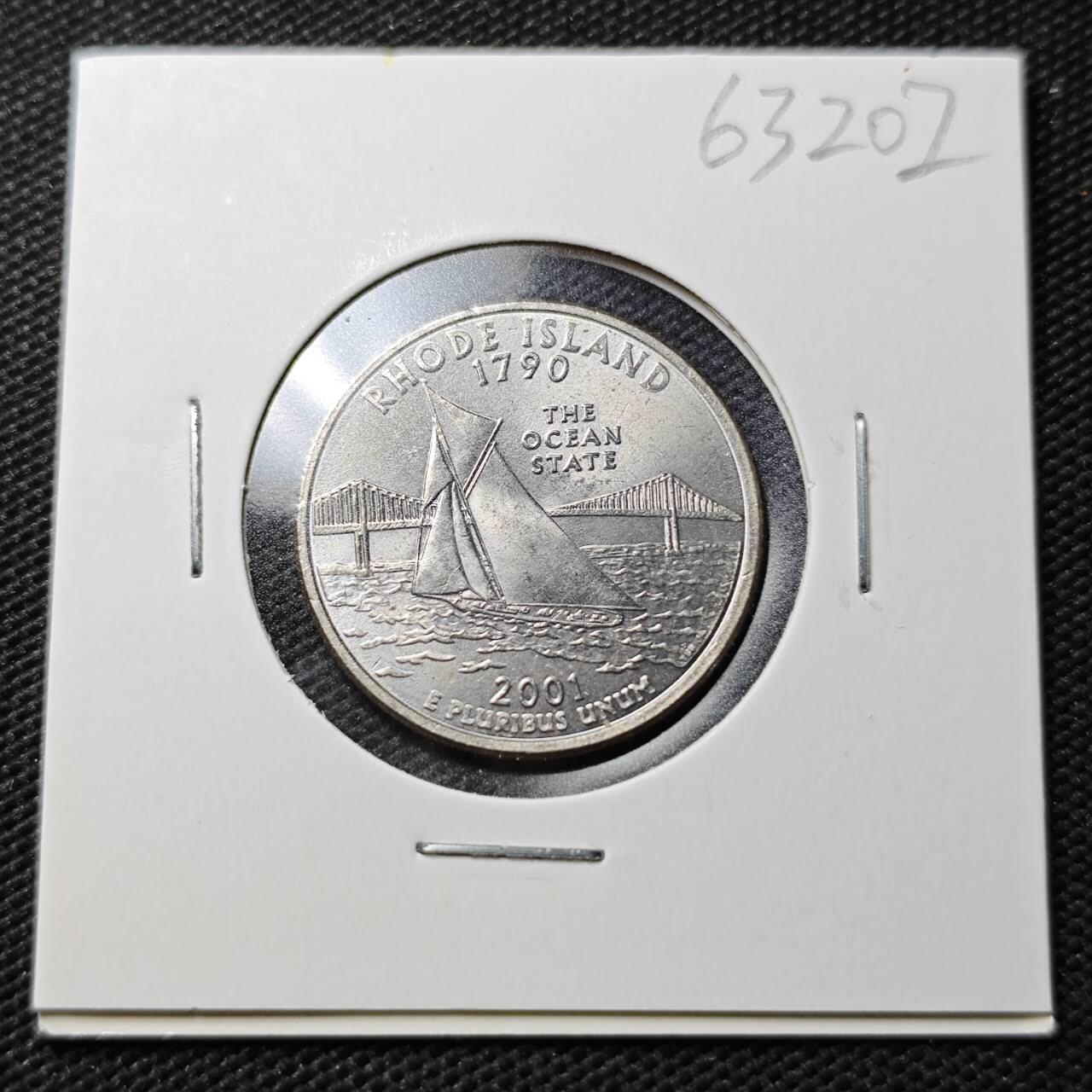 KK钱币收藏小铺  第363场  2月预留时间 周末发货  美国25分纪念币 好品