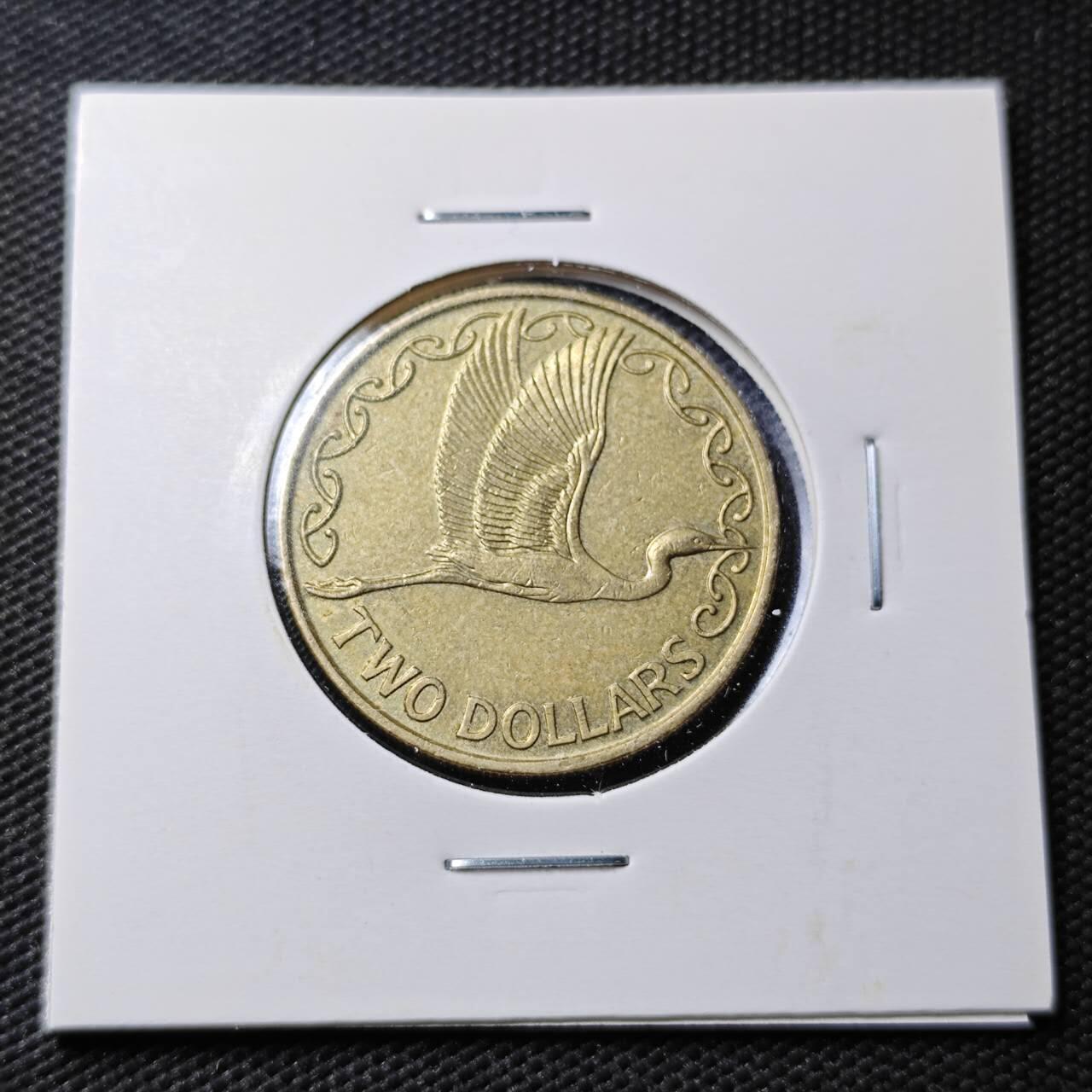 KK钱币收藏小铺  第363场  2月预留时间 周末发货  新西兰2元