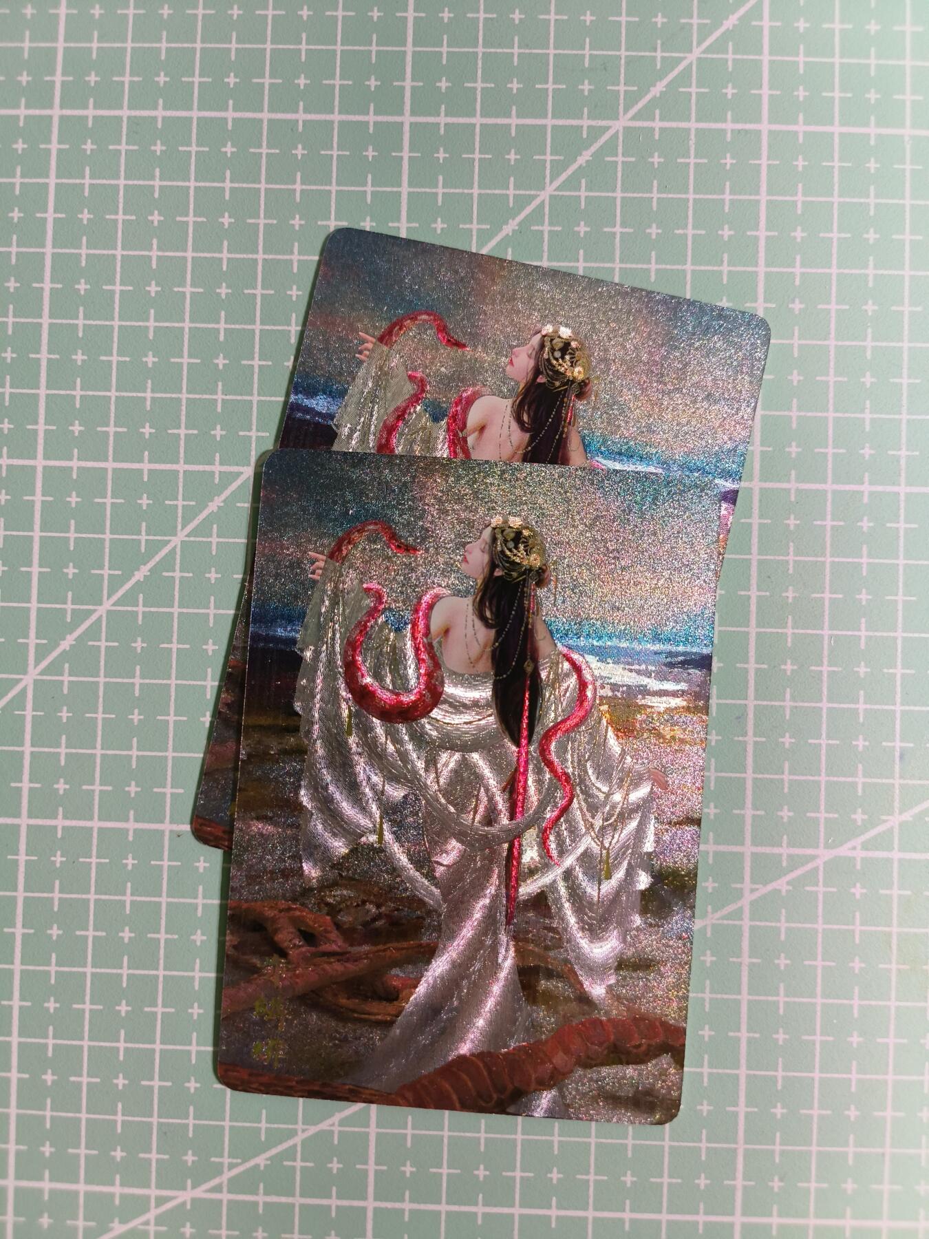 C先生卡牌 第15期 元集纪·刷子签·罐儿签·毒瘤签(持续收拍品中...) 【粗闪】燎原×刷子《妖姬传》赤鳞蟒 双服饰