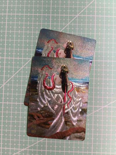 C先生卡牌 第15期 元集纪·刷子签·罐儿签·毒瘤签(持续收拍品中...) - 【粗闪】燎原×刷子《妖姬传》赤鳞蟒 双服饰