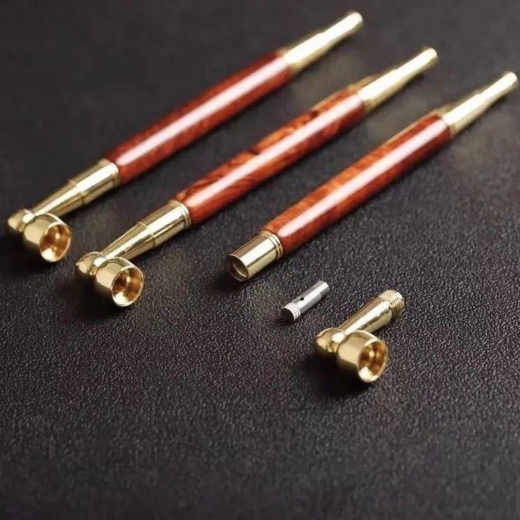 听雨轩（16）木雕 花梨木一口香烟锅