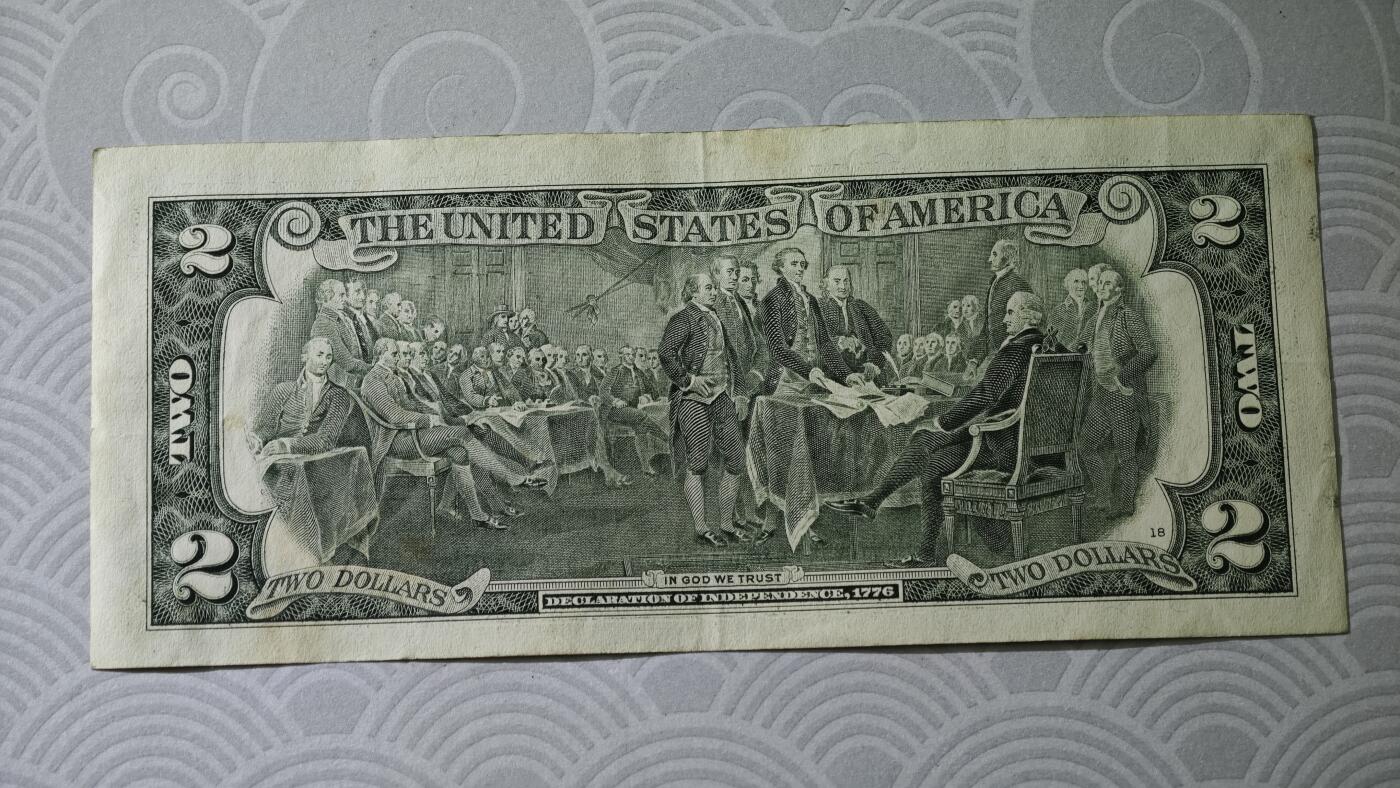 2元美金 圆圆倒置号88尾+999倒置豹子号 共2张