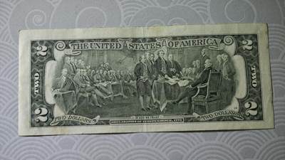 2元美金 圆圆倒置号88尾+999倒置豹子号 共2张