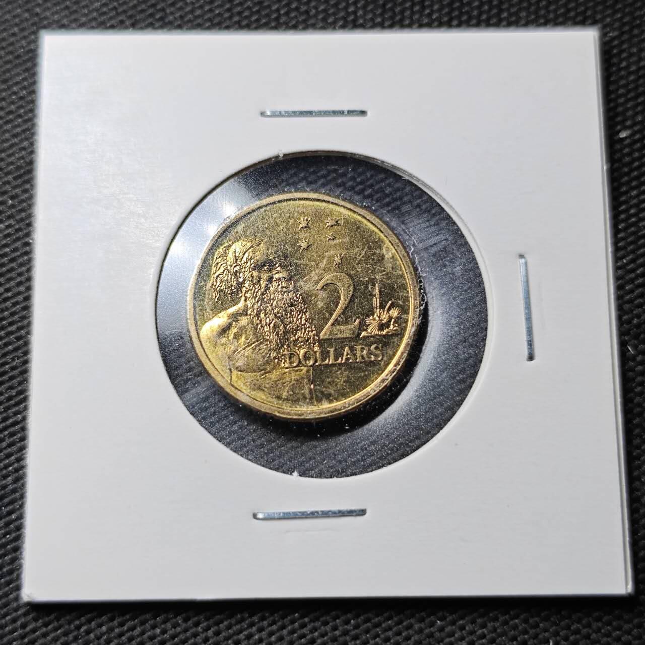 KK钱币收藏小铺  第363场  2月预留时间 周末发货  1999澳大利亚2元 好品