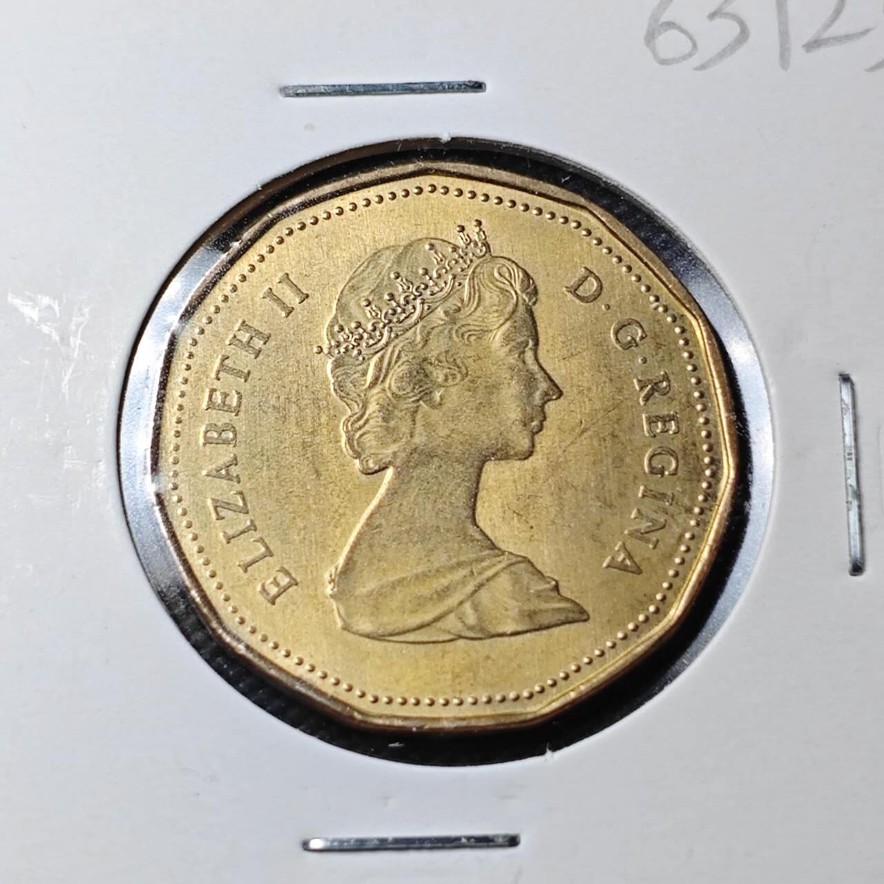 KK钱币收藏小铺  第363场  2月预留时间 周末发货  1987加拿大1元 好品