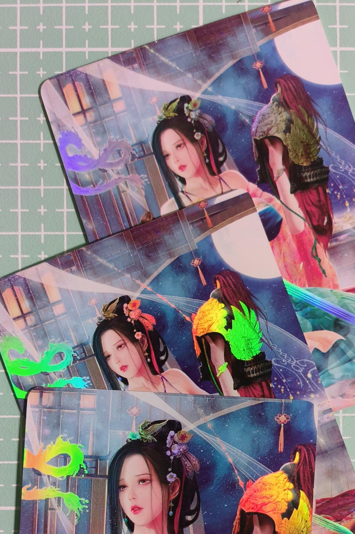 C先生卡牌 第15期 元集纪·刷子签·罐儿签·毒瘤签(持续收拍品中...) 【彩闪】焱卡文化《燎原·魅》虞姬 双服饰+近景