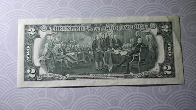 2元美金 圆圆倒置号88尾+999倒置豹子号 共2张