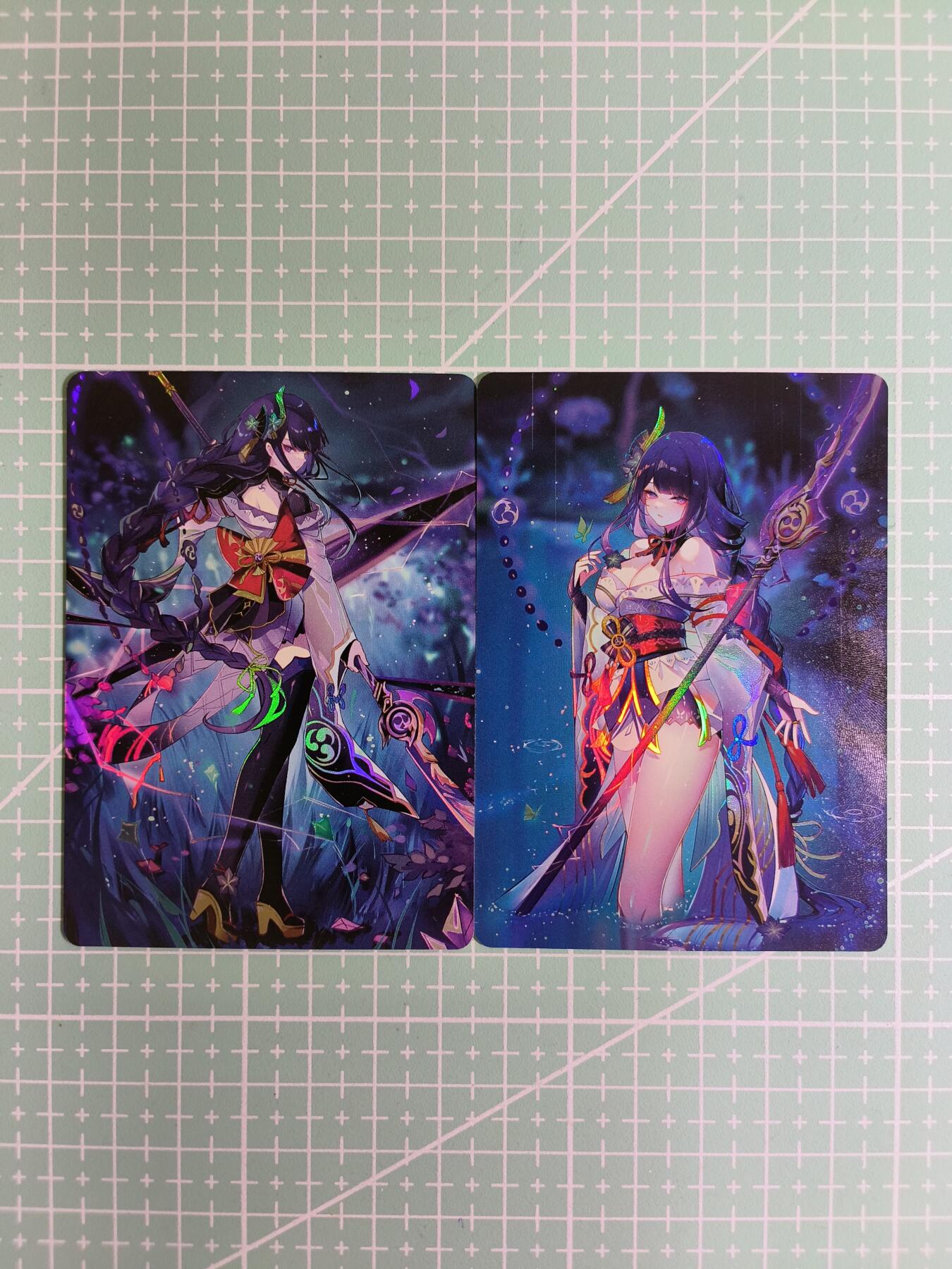 C先生卡牌 第15期 元集纪·刷子签·罐儿签·毒瘤签(持续收拍品中...) 【彩闪】游戏《原神》雷电将军 2张