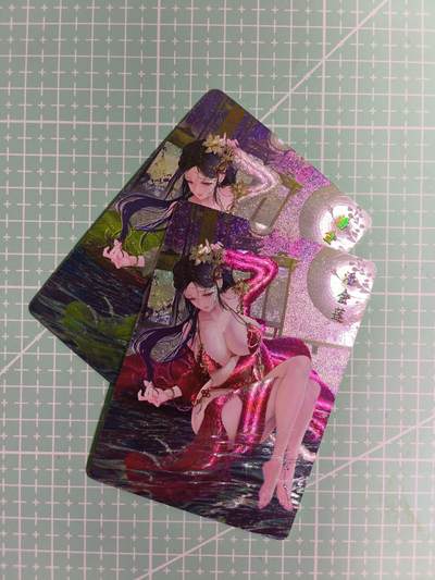 C先生卡牌 第15期 元集纪·刷子签·罐儿签·毒瘤签(持续收拍品中...) - 【粗闪】燎原×玲姐《玉生香》潘金莲 双色