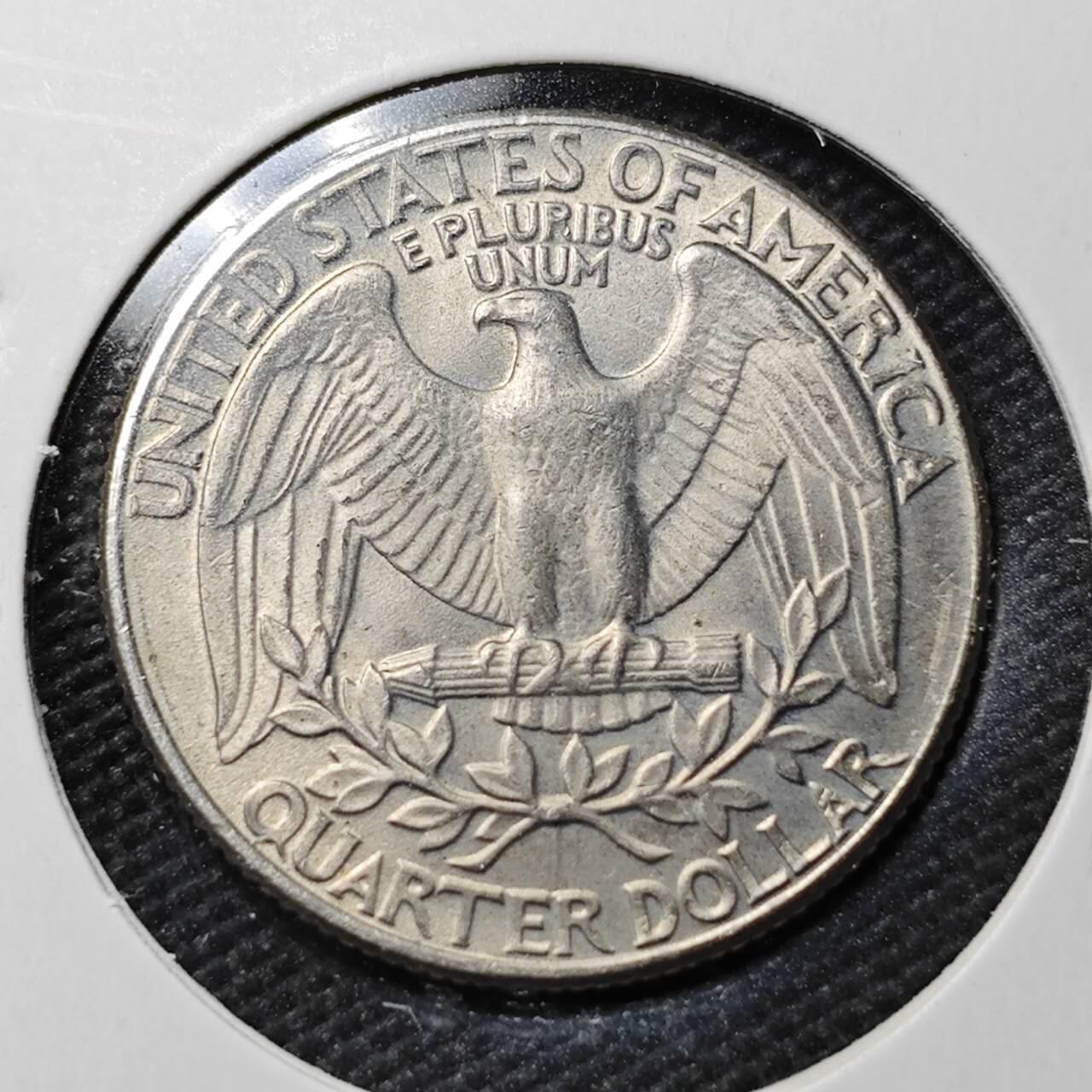 KK钱币收藏小铺  第363场  2月预留时间 周末发货  1990美国25分 好品