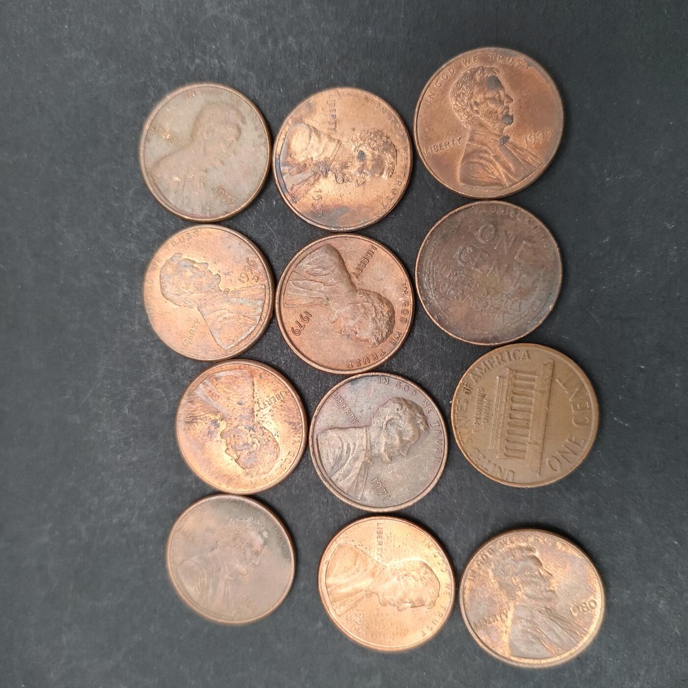 猩哥外币小铺➨【第200场】 美分12个