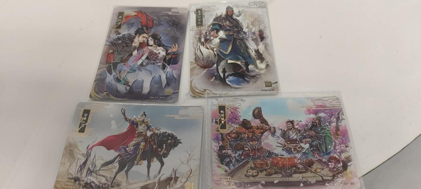 秋原瞳的小店第二十七期（持续收拍，11月秋意正浓，冬欲近，暖心囤卡好时光） 1卡游三国一弹千古一瞬全套4张，主题卡是原膜，大缺