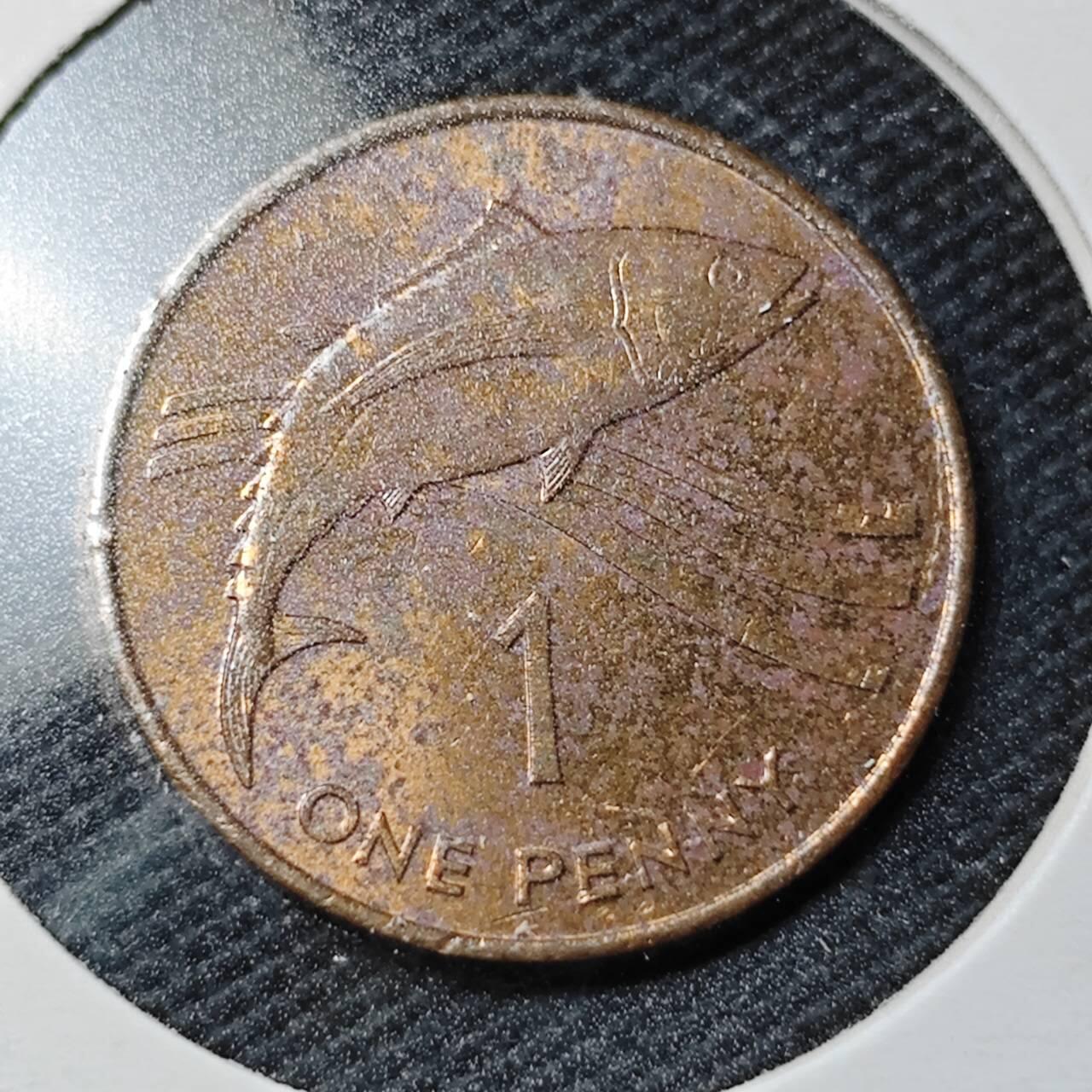 KK钱币收藏小铺  第363场  2月预留时间 周末发货  1991英属阿森松1便士