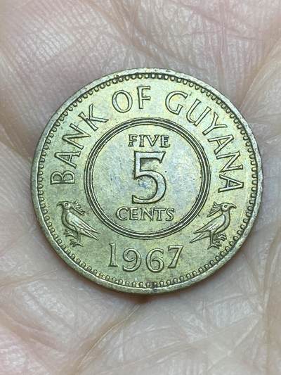 2025年第一百二十一场(总第一百四十七场）外国好品散币(免佣金) - 圭亚那🇬🇾1967年5分