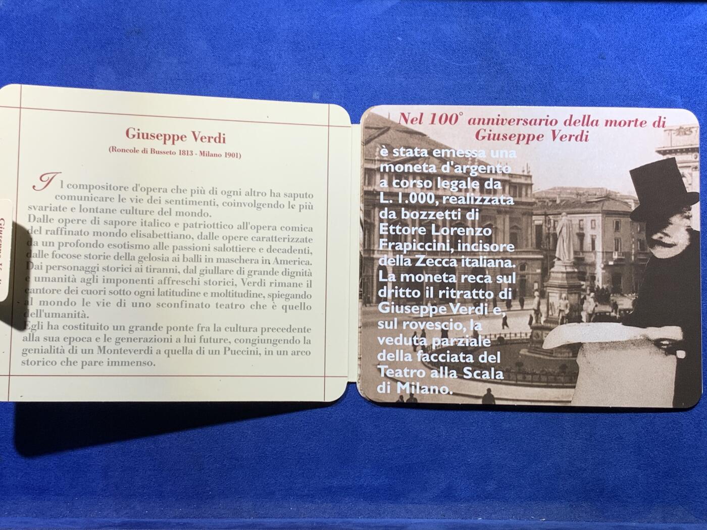 《竞宝斋》第434场 周日，周一2场连拍 （全场包邮） 意大利 2001年 威尔第12枚套币 含银币2枚 双色币2枚 卡装少见 细节见图