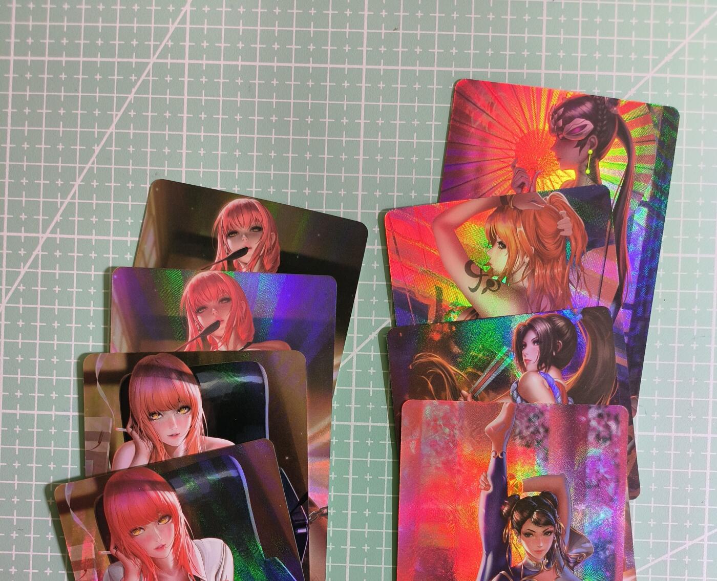 C先生卡牌 第15期 元集纪·刷子签·罐儿签·毒瘤签(持续收拍品中...) 【彩闪】自制卡《游戏·动漫·卡通》组合⑤ 8张 含艺术