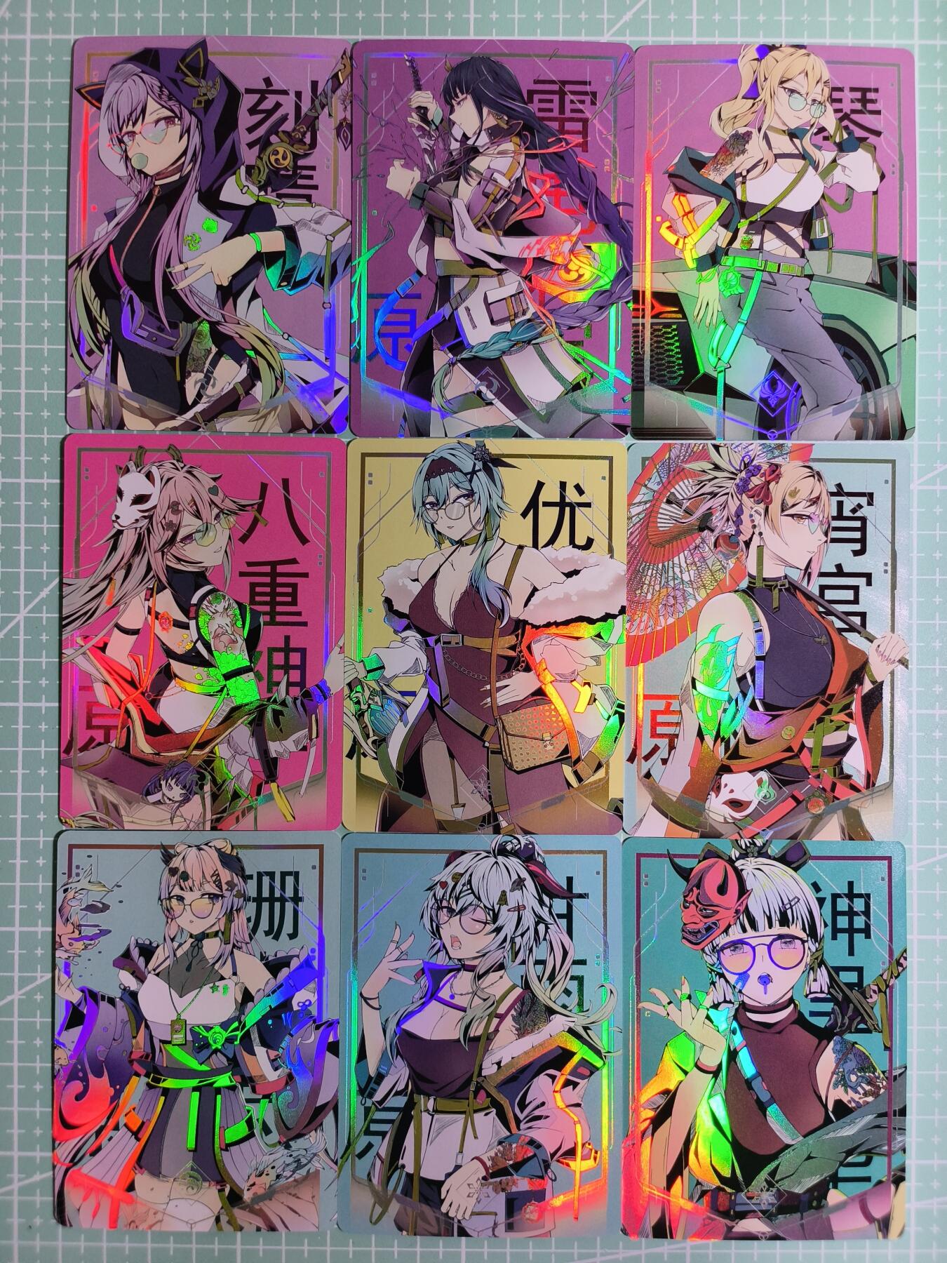 C先生卡牌 第15期 元集纪·刷子签·罐儿签·毒瘤签(持续收拍品中...) 【彩闪】同人制作《原神》都市风 9张