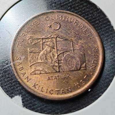 KK钱币收藏小铺  第363场  2月预留时间 周末发货 -  1972土耳其10库鲁农粮纪念币 好品