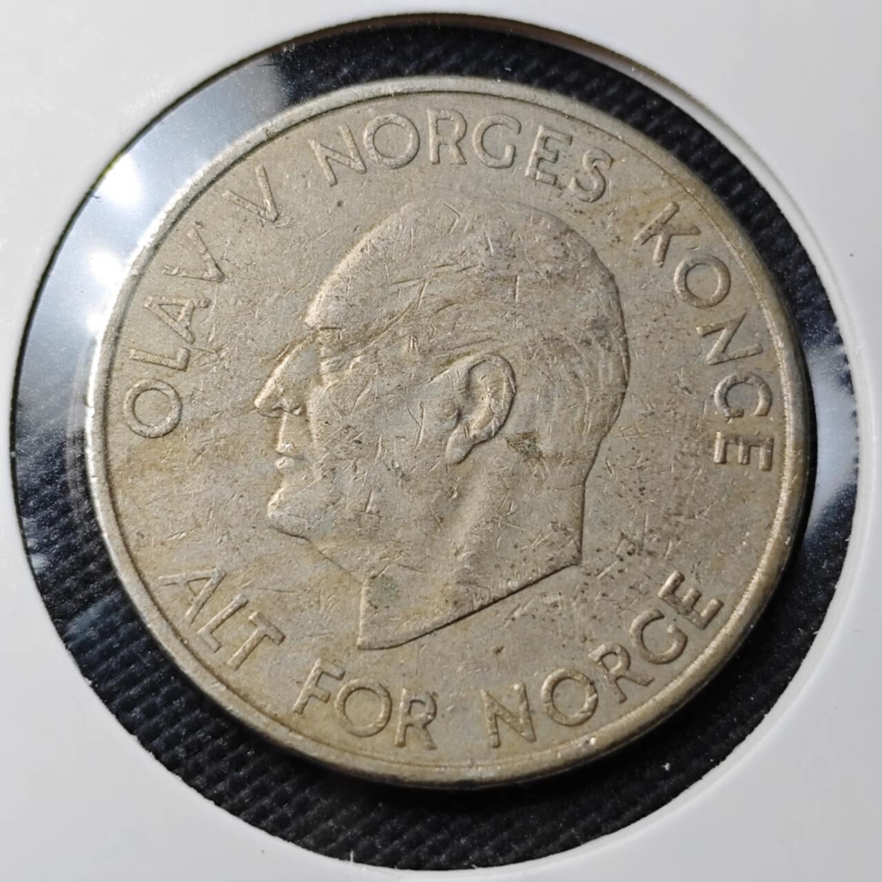 KK钱币收藏小铺  第363场  2月预留时间 周末发货  挪威5克朗