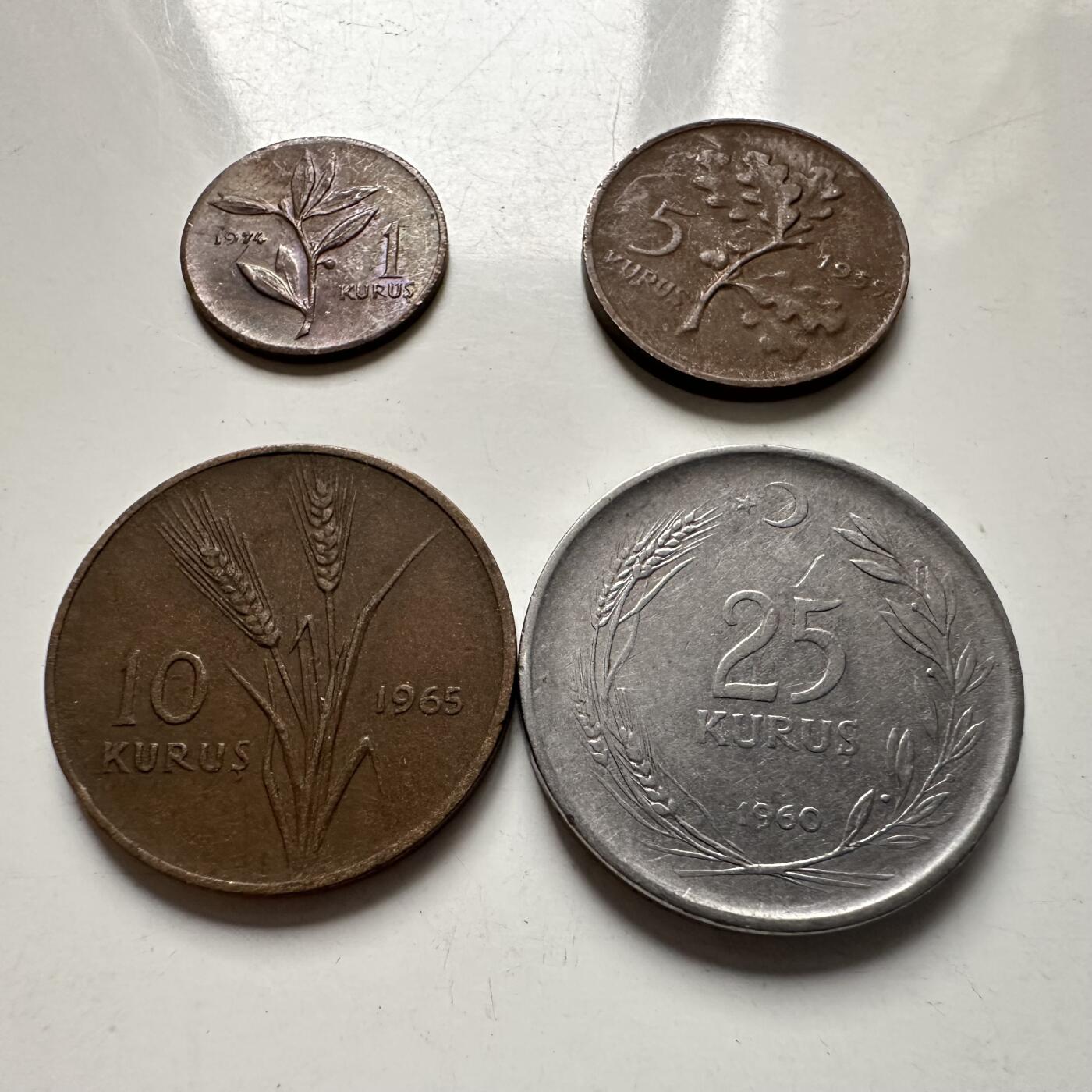 🌹外币初藏🌹🐯2025年第123场  每周二四六晚8️⃣点 接代拍 土耳其四枚