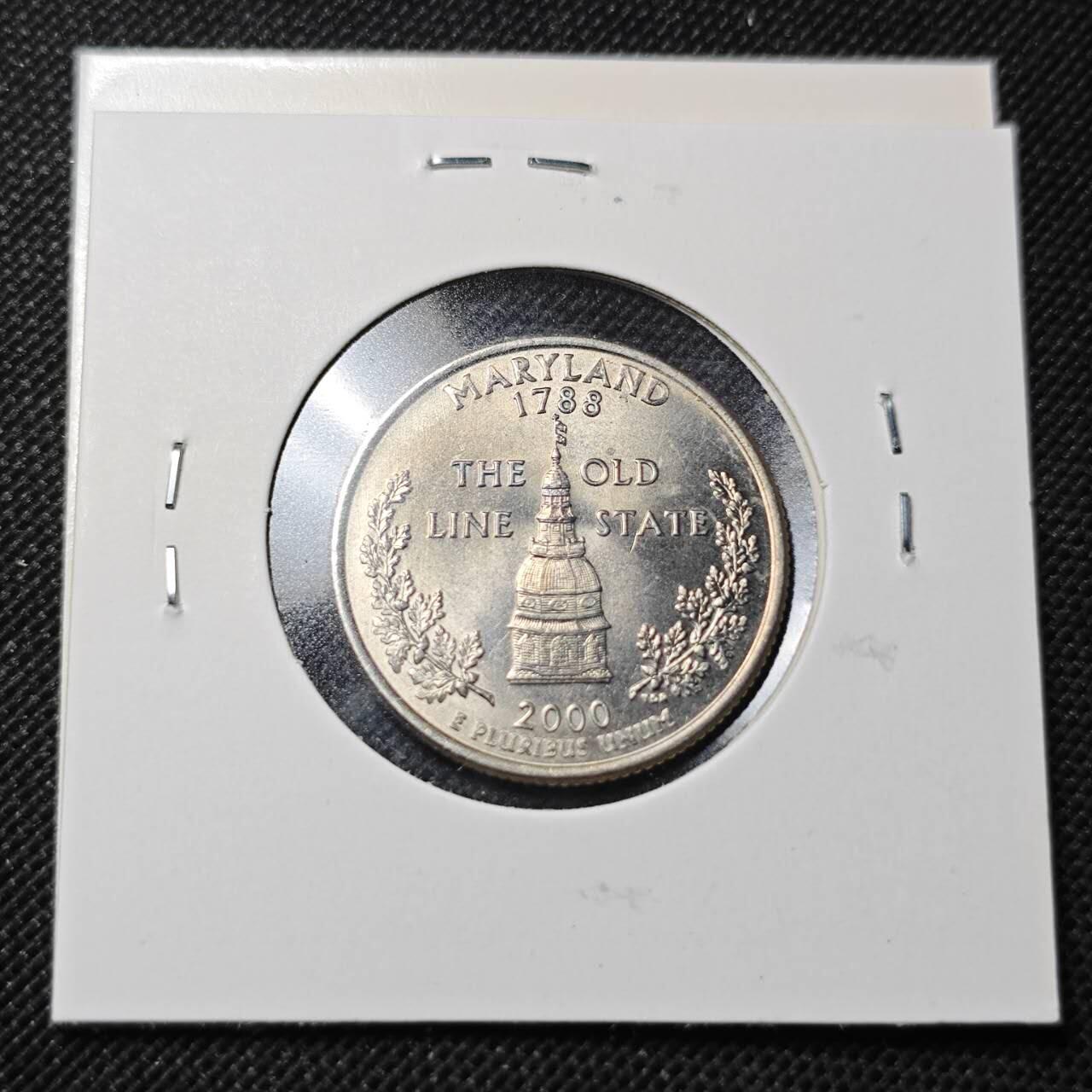 KK钱币收藏小铺  第364场  2月预留时间 周末发货  美国25分纪念币 好品