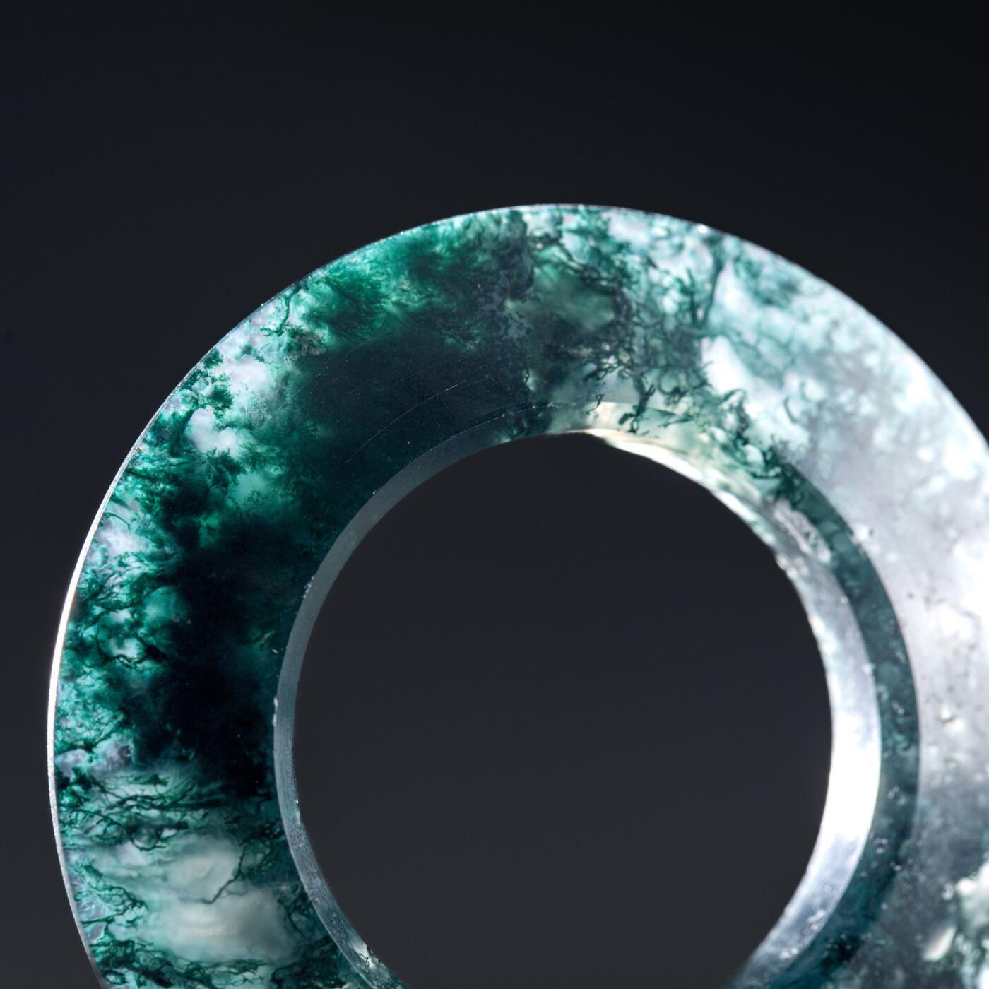 日本大阪雅和auction 2025金秋競賣會第一期 戰國 水草瑪瑙環 尺寸:D:5.5cm