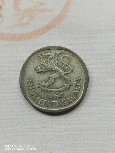 外币 - 64年芬兰1马克银币