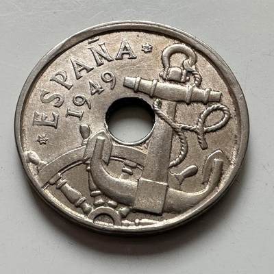 🌹外币初藏🌹🐯2025年第123场  每周二四六晚8️⃣点 接代拍 - 西班牙1949年50分