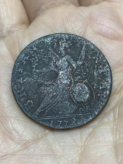 2025年第一百二十二场(总第一百四十八场）外国好品散币(免佣金) - 英国🇬🇧1772年半便士(乔治三世时期)