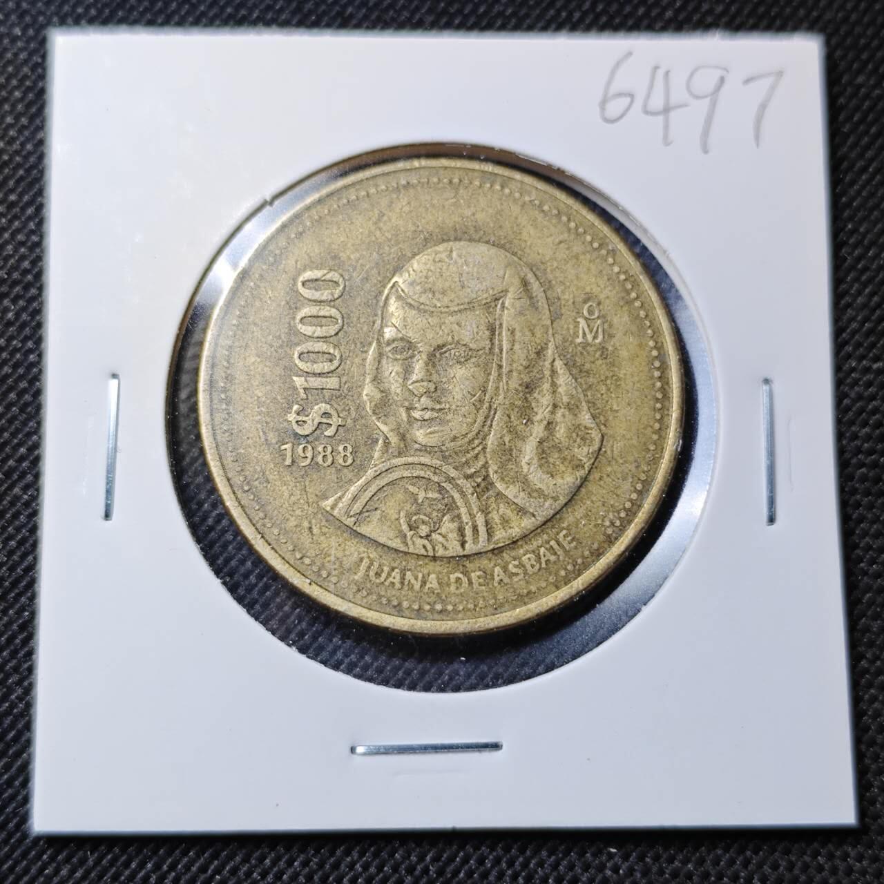 KK钱币收藏小铺  第364场  2月预留时间 周末发货  墨西哥1000比索大币