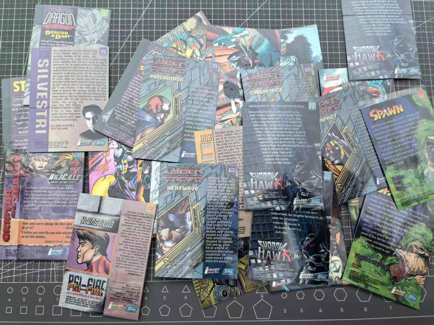 龙虎卡牌第六二场 百里霸场 （无佣金，周六结拍，欢迎送拍） 浮雕普卡31张不重复 1995年USA漫威出品-漫威漫画人物