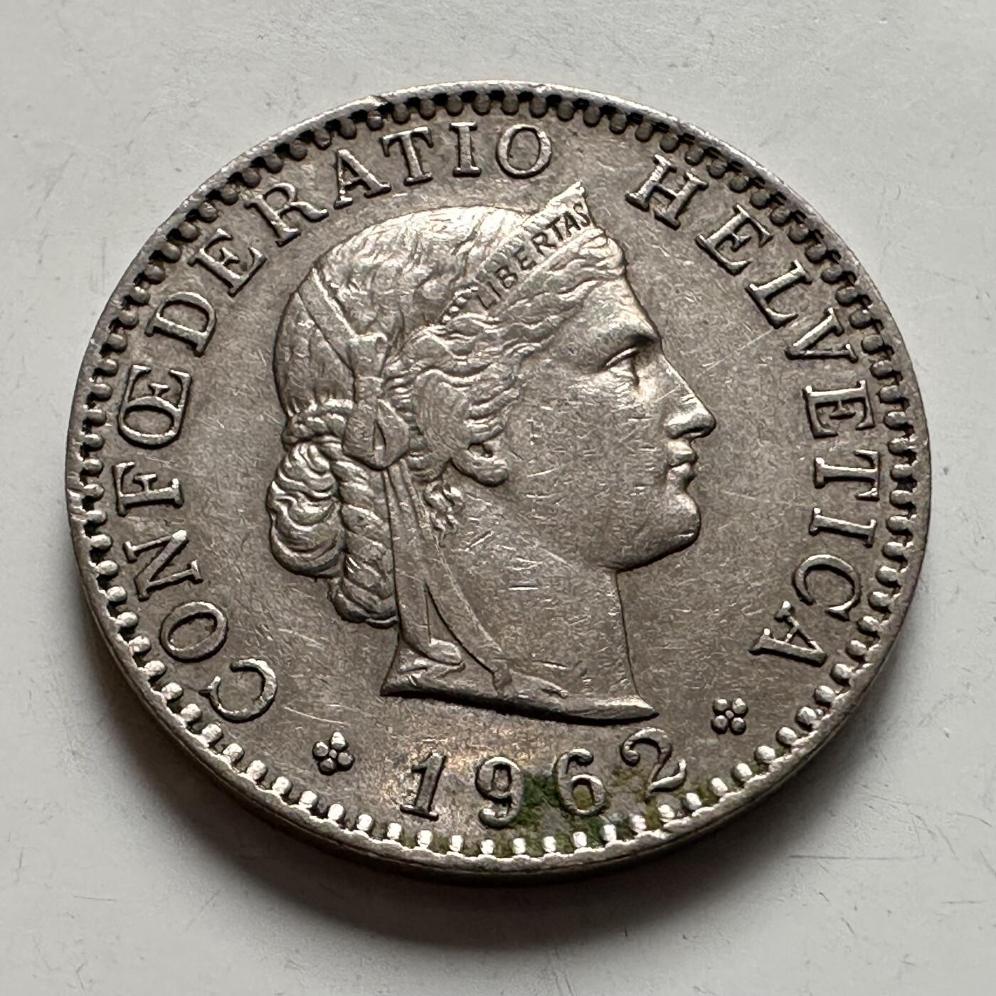 🌹外币初藏🌹🐯2025年第123场  每周二四六晚8️⃣点 接代拍 瑞士1962年20分