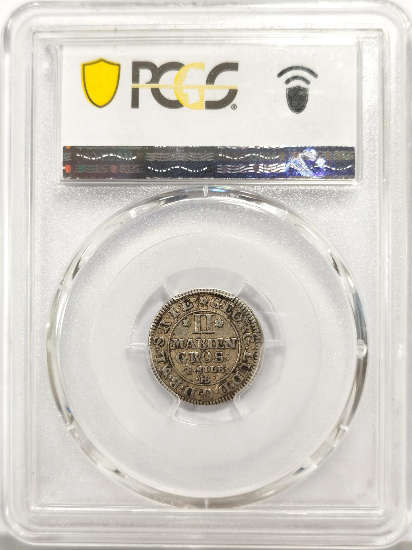 博洋堂“物美丰成”11月精品专场暨第145期（全场包邮） PCGS AU50 德国布伦瑞克-卡伦堡-汉诺威2Mgr银币，唯一冠军分！