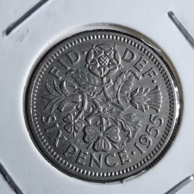 沼泽如烟--第891场 - 英国1955年6便士