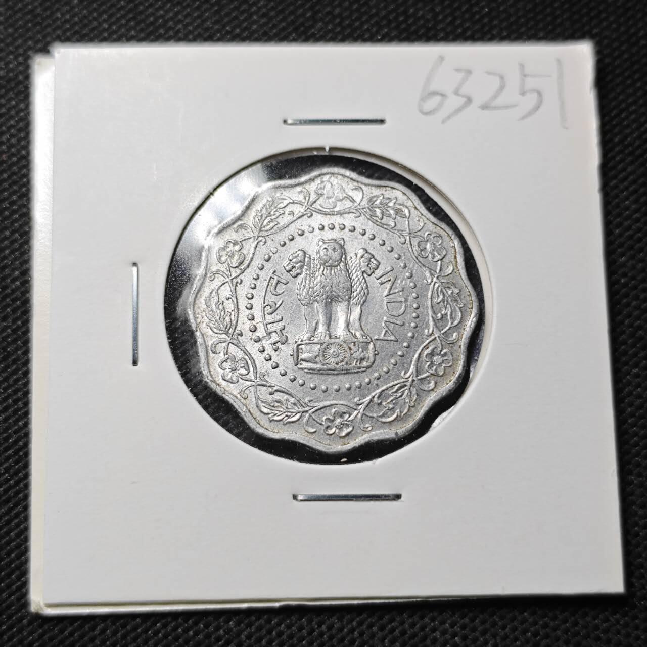 KK钱币收藏小铺  第363场  2月预留时间 周末发货  1972印度10派沙