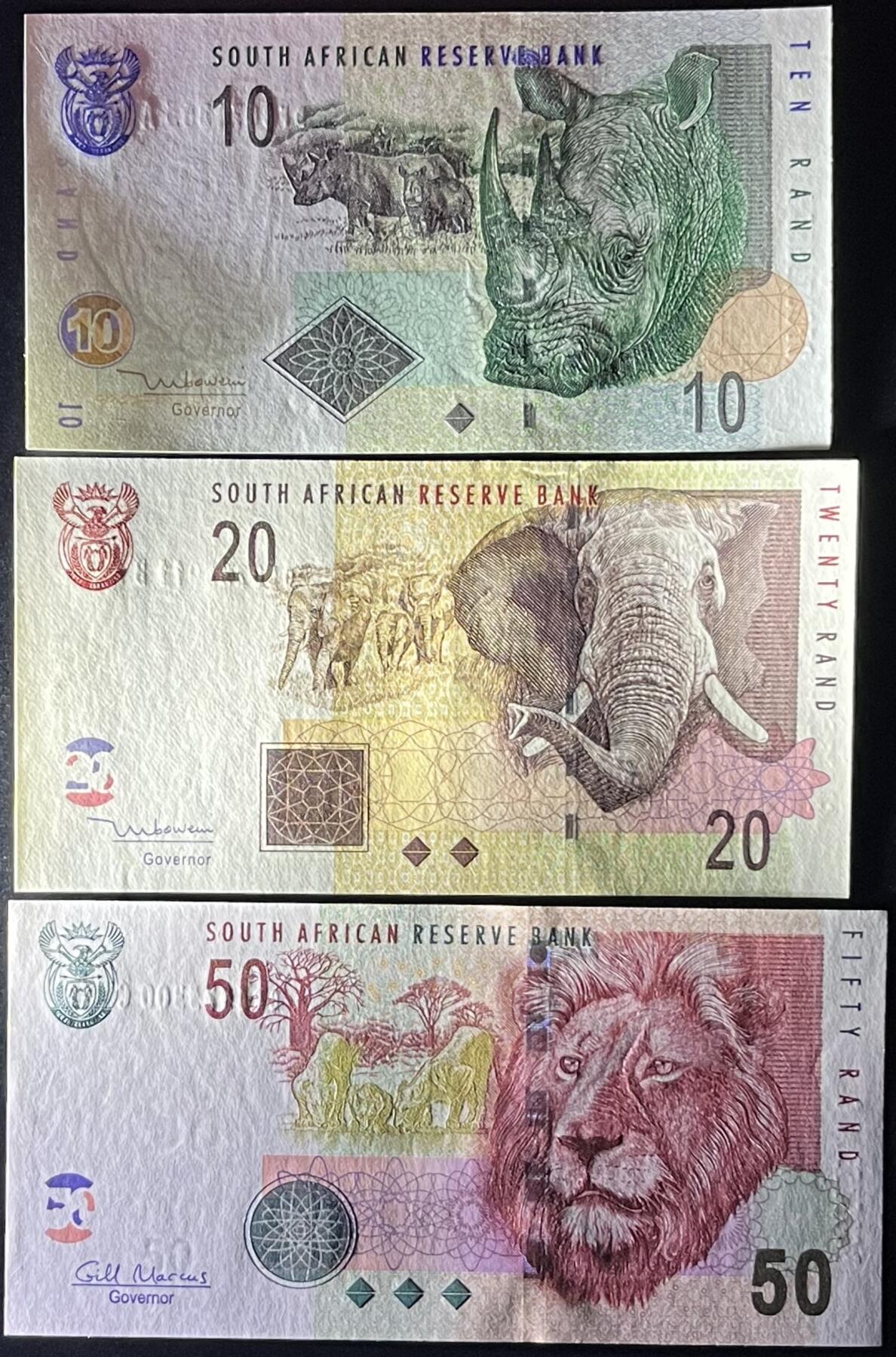 小福收藏拍卖第197期 裸钞场 本期有多张豹子号靓号 百慕大03年50元纪念钞百位号 马来亚和英属婆罗洲开国第一张纸币大冠女王 马来亚 41年1元英王乔六 法属太平洋10000法郎 捷克1000克朗纪念钞千位号  卢森堡 1000法郎  萨尔瓦多样钞 匈牙利 法罗群岛 危地马拉等多国精美纸币 南非 2005年 10兰特 乱蛇号+20兰特 无47 双尾+2010年 50兰特 双尾 1组3张 unc