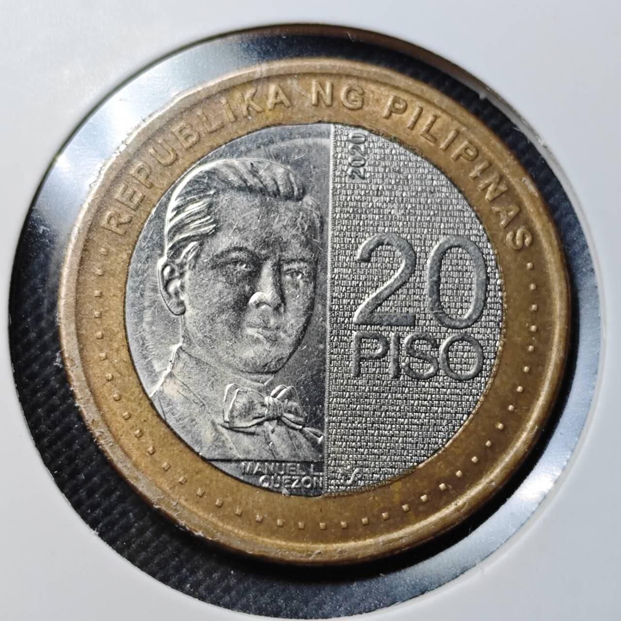 KK钱币收藏小铺  第364场  2月预留时间 周末发货  菲律宾20比索双色币