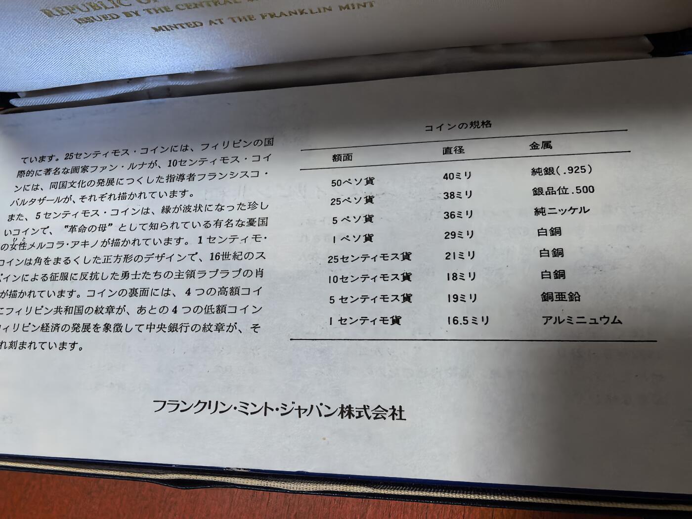 长老汇蛇年精选第七十场拍卖 1978菲律宾8枚精制币套币，盒证全，含高银50比索银币和低银25比索银币各1枚