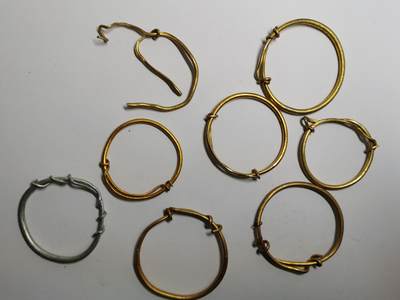 藏珍品阁专场78期 - 银鎏金儿童手镯