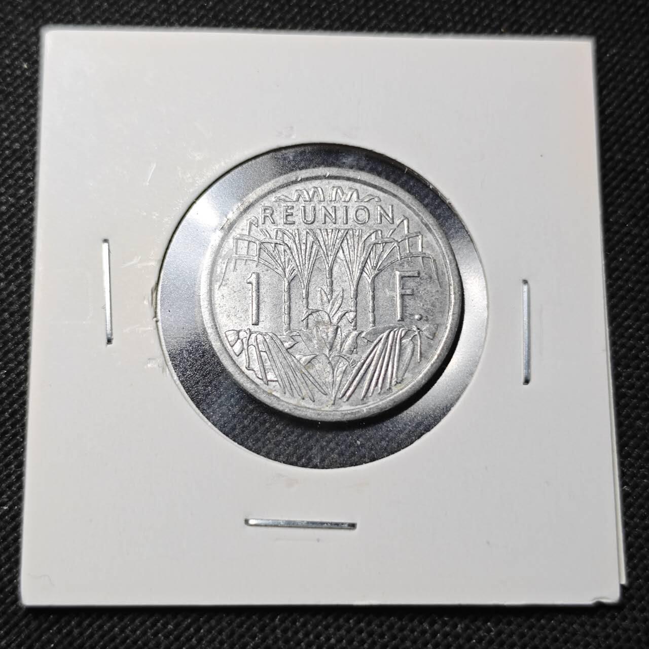 KK钱币收藏小铺  第364场  2月预留时间 周末发货  法属留尼旺1法郎