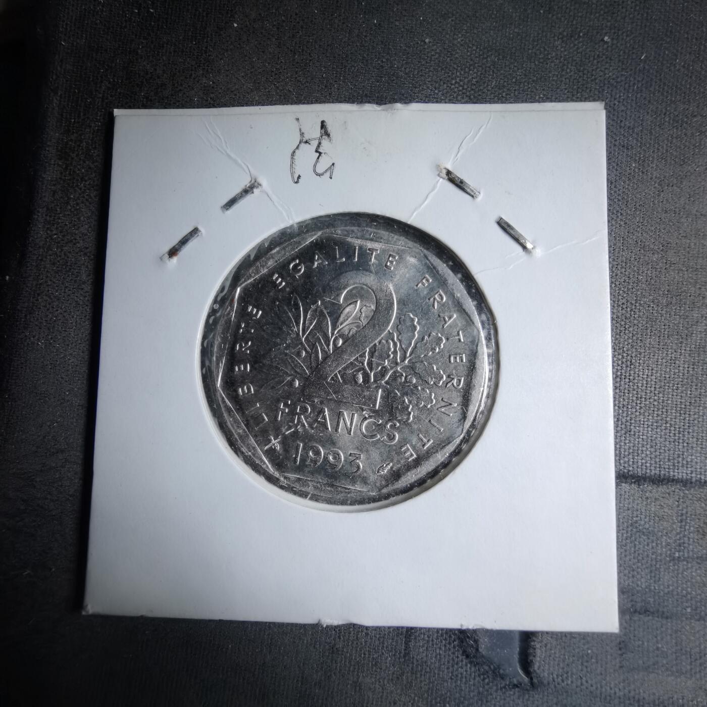 沼泽如烟--第890场 法国1993年2法郎纪念币