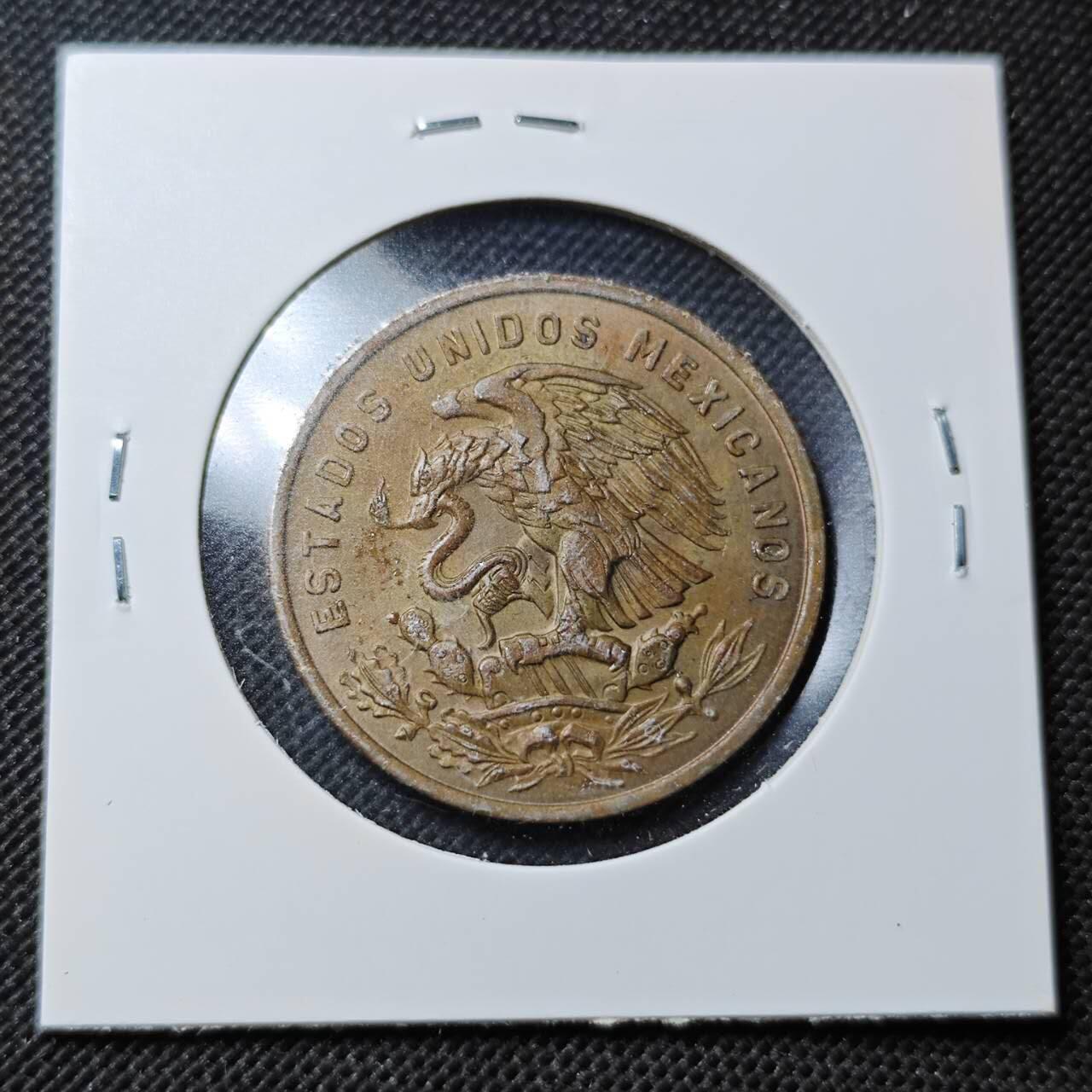 KK钱币收藏小铺  第364场  2月预留时间 周末发货  1971墨西哥20分铜币