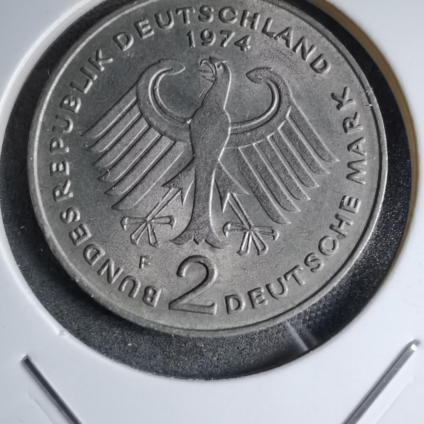 沼泽如烟--第890场 德国1974年2马克