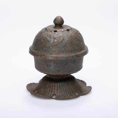 日本大阪雅和auction 2025金秋競賣會第一期 - 唐 花鳥紋香薰 尺寸:W:8 H:8.8cm